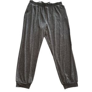 QUINCE Women’s Flowknit Boyfriend Jogger Pants Heather Grey Size Large